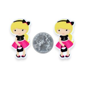 1pc Girl Resin Planar Flatbacks, Flatback For Bows, Crafts, DIY, Craft Supplies P305