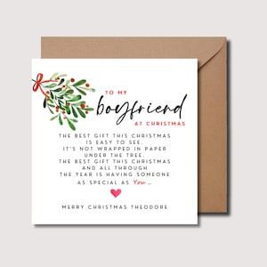 Weihnachtskarte für Freund, Gedicht Weihnachtskarte, personalisierte Weihnachtskarte, Weihnachtskarte Freund, Weihnachtskarte Freundin, WW0206
