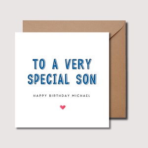 Son birthday card, special son birthday card, son poem, adult son birthday card, birthday card for son, special son’s birthday. WW0224