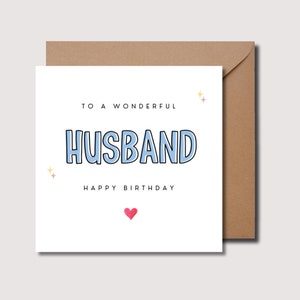 Biglietto di compleanno per il marito, biglietto personalizzato per il marito, biglietto per il marito, compleanno del marito, biglietto per il marito, biglietto per il partner, biglietto per lui, WW0165