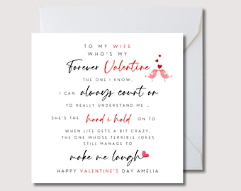 Personalized Valentine's Day Card For Wife: Forever Valentine, WW0523