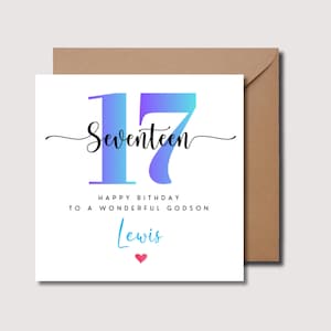 Tarjeta de cumpleaños número 17 para ahijado, tarjeta de cumpleaños número 17 para ahijado, cumpleaños número 17 para ahijado, tarjeta de cumpleaños para ahijado de 17 años, tarjeta de cumpleaños para ahijado, 254