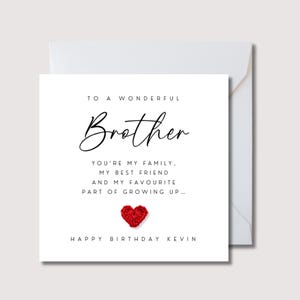 Gehäkelte Geburtstagskarte für Bruder, romantische Karte für Bruder, Geschenk für Bruder, gehäkelte Geburtstagskarte, Karte für Bruder, Geschenk für Bruder, WW0794