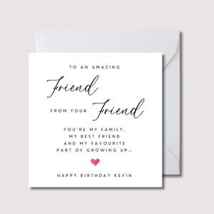 Freundin Geburtstagskarte, Geburtstagsfreundin Karte, Bestie Geburtstagskarte, Geburtstag Freundgeschenk, Freundin Karte, Geburtstagskarte beste Freundin, WW0796