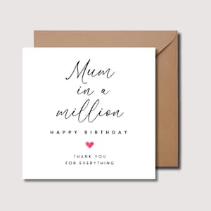 Mama Geburtstagskarte, Mama Geburtstagskarte, Geburtstagsgeschenk für Mama, Mama Geburtstagskarte, Mama Geburtstagskarte, Karte für Mama, Mama Karte, WW0328
