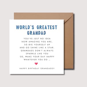 Tarjeta de cumpleaños del abuelo, tarjeta de cumpleaños del abuelo, tarjeta de cumpleaños del abuelo, tarjeta de cumpleaños del abuelo, tarjeta de cumpleaños del abuelo, tarjeta de papá, WW0249
