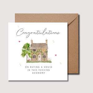 Biglietto di auguri per la nuova casa, congratulazioni per la tua nuova casa, biglietto di auguri per la nuova casa della famiglia, biglietto per il proprietario di casa, biglietto per la prima casa, regalo di inaugurazione della casa, WW0486