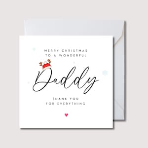 Tarjeta de Navidad para papá, tarjeta de Navidad para papá, tarjeta de Navidad para abuelo, tarjeta de Navidad para hijo, tarjeta de Navidad para tío, tarjeta de Navidad para papá, WW0409