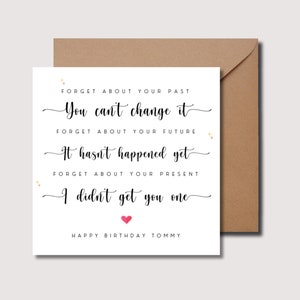 Cartão de aniversário, cartão de aniversário engraçado, cartão de aniversário do marido, cartão de aniversário da esposa, cartão da namorada, cartão do namorado, cartão de aniversário do amigo, WW0526