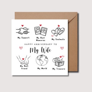 Carte d'anniversaire de femme, carte de tout, carte d'anniversaire, carte d'anniversaire pour tout, carte personnalisée, carte d'amour WW08