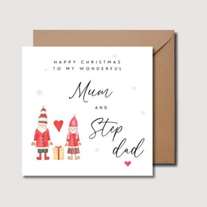 Vrolijk kerstfeest voor mama en papa, kerstkaart voor ouders, kerstkaart voor ouders, kerstkaart voor mama, kerstkaart papa, WO0000