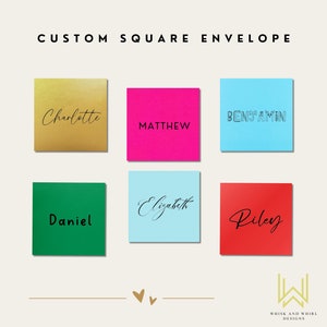 Enveloppes personnalisées, impression sur enveloppes, noms imprimés sur des enveloppes, enveloppes colorées avec impression de noms, police d'enveloppe personnalisée