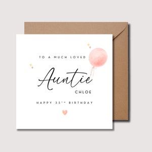 Tarjeta de cumpleaños para tía, tarjeta de cumpleaños especial para tía, regalo de cumpleaños para tía, regalo de cumpleaños para tía, tarjeta de cumpleaños para tía, WW0259