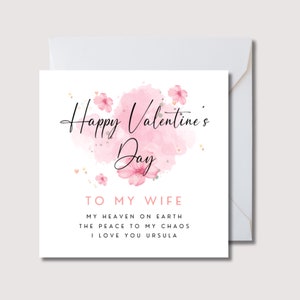 Cartão de dia dos namorados para esposa, cartão de dia dos namorados para esposa, cartão de dia dos namorados personalizado para esposa, cartão de esposa, presentes de dia dos namorados para esposa, cartão de esposa, WW0751
