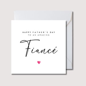 Carte de fête des pères fiancé, carte de fête des pères pour fiancé, carte de fête des pères, carte de fête des pères papa, carte de fête des pères pour papa, WW079ii