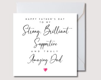 Personalised Father’s Day Card | For Dad, Grandad or Stepdad | W822W