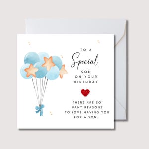 Tarjeta de cumpleaños para hijo, tarjeta especial para hijo, tarjeta de corazón de crochet para hijo, tarjeta de cumpleaños para hijo adulto, tarjeta de cumpleaños para hijo, tarjeta de cumpleaños para nieto, W04510