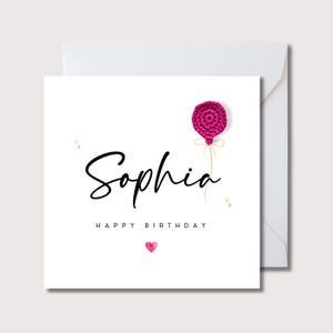 Carte d'anniversaire personnalisée pour femme, carte spéciale pour fille, carte d'anniversaire pour femme, anniversaire pour femme, carte d'anniversaire pour petite amie, carte pour nièce, WW0888