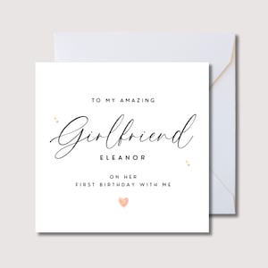 First Birthday Card with Girlfriend | Card for Her | WW135ix