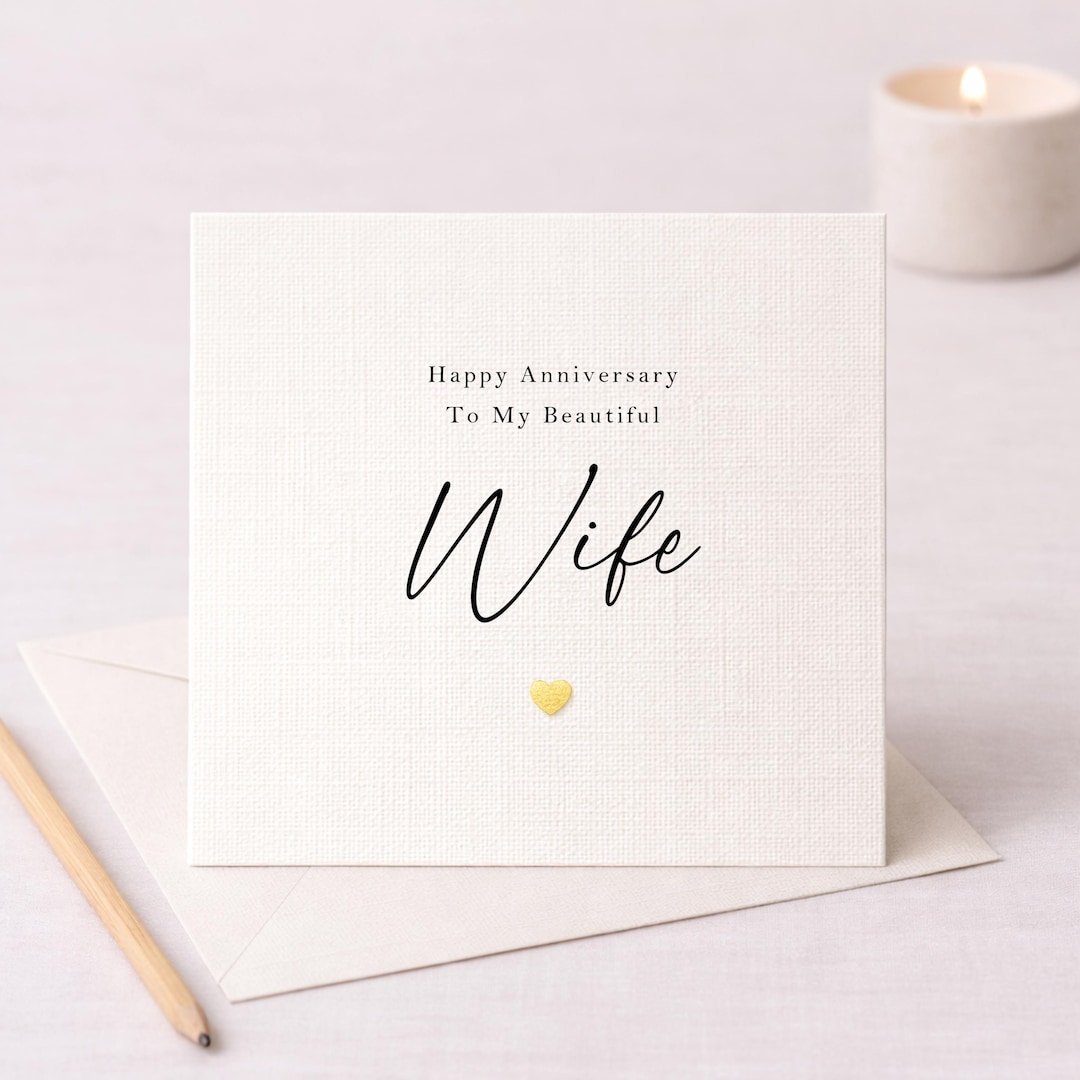 Anniversary Card for Wife | Happy Anniversary to My Beautiful Wife ...