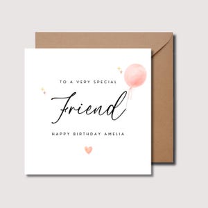 Freundin Geburtstagskarte, Geburtstag Freundkarte, Geburtstagsgeschenk für Freundin, Geburtstag Freundgeschenk, Geburtstagskarte für Freunde, Beste Freundin Geburtstagskarte, WW0379