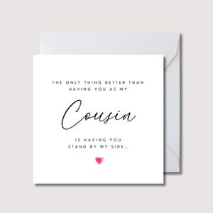 Tarjeta de propuesta de padrino de boda, tarjeta de propuesta "¿Quieres ser mi padrino de boda?", tarjetas de propuesta de boda para tío - tarjeta de boda para padrino de boda, WW0341i