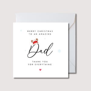 Tarjeta de Navidad para papá, tarjeta de Navidad para papá, tarjeta de Navidad para abuelo, tarjeta de Navidad para hijo, tarjeta de Navidad para tío, tarjeta de Navidad para papá, WW0409