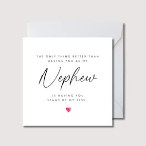 Biglietto di proposta per lo sposo, vuoi essere il mio biglietto di proposta per lo sposo, biglietti di proposta di matrimonio per lo zio - biglietto di matrimonio per il testimone dello sposo, WW0341i