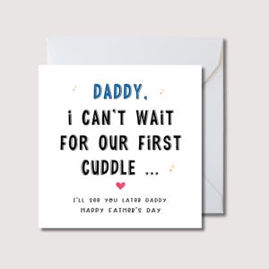 Biglietto per la festa del papà dal pancione, biglietto per la festa del papà per il futuro papà, primo biglietto per la festa del papà, futuro papà Biglietto per la festa del papà, WW100i