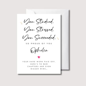 Exam Results Congratulations Card – A Level, GCSE, Highers, National 5 | University result Card for Son, Grandson, Brother, Nephew, WS7739