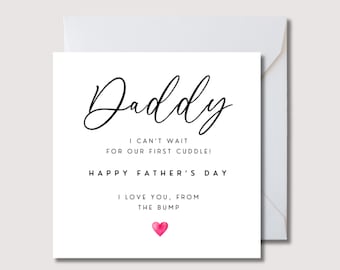 Father’s Day Card from the Bump | Daddy-to-Be “Can’t Wait to Meet You” | WW1010