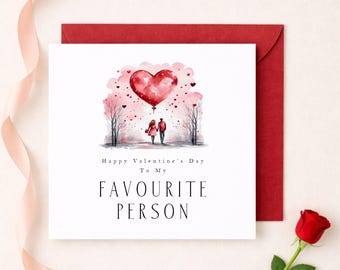 Valentijnsdagkaart voor man, vrouw, vriend of vriendin | WO0707