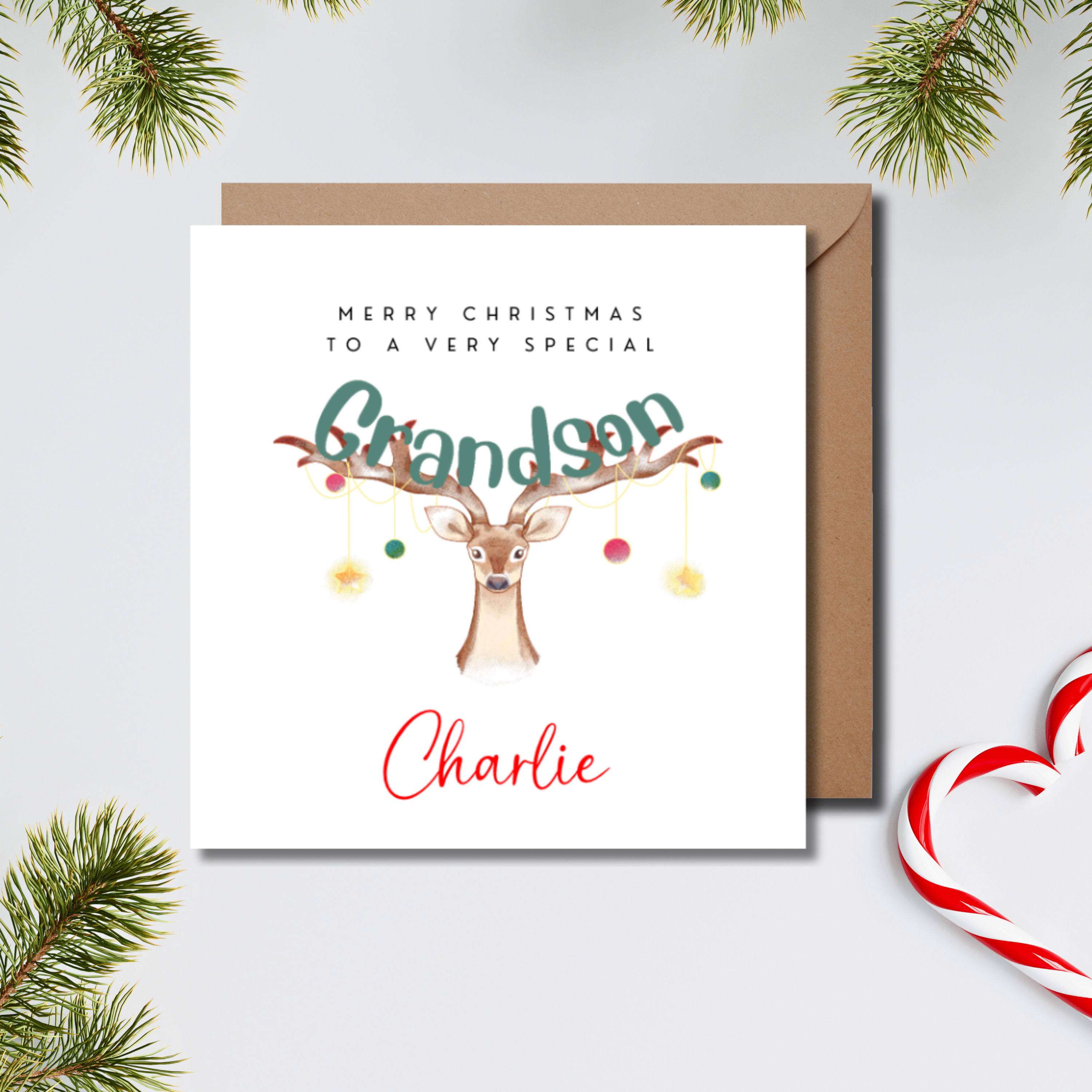 Biglietto di Natale Cane Renna, Hanra | Italiano Bello Shop