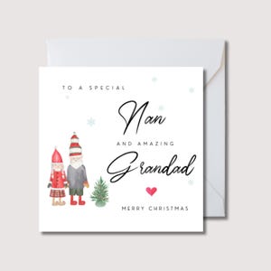 Weihnachtskarte für Oma und Opa, Weihnachtskarte für Oma und Opa, Karte für Opa, Oma Weihnachtskarte, Weihnachtskarte für Oma, WW0450