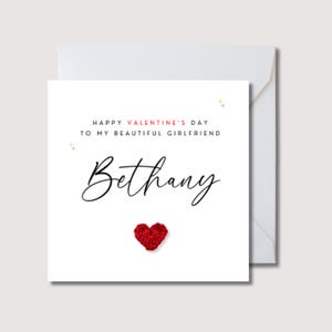Biglietto di San Valentino per fidanzata, biglietto di San Valentino personalizzato, biglietto di San Valentino per fidanzata, biglietto per fidanzata, biglietto di San Valentino per gf, WW0533