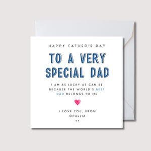 Father&#39;s Day Card, Fathers Day Card for Husband, personalised fathers day card, fathers day card for dad, WW22i