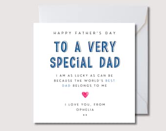 Personalised Father’s Day Card for Husband or Dad | WW22i