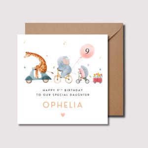 Tarjeta de cumpleaños para hija, tarjeta de cumpleaños para ahijada, tarjeta para nieta, tarjeta de cumpleaños para sobrina, tarjeta de cumpleaños para hermana, tarjeta de cumpleaños para prima, 0382