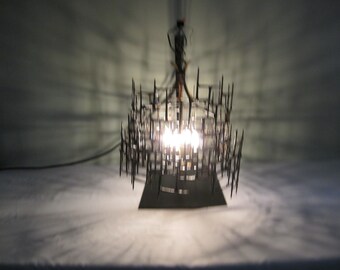 abstract brutalist chandelier