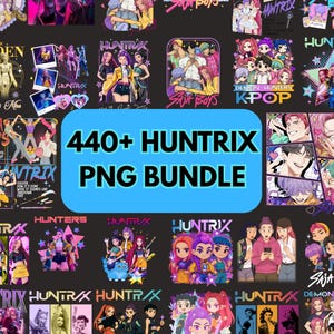 Kpop Demon Hunters Saja Boys PNG Bundle: Anime Clipart, Sublimation Designs (Digital Download)