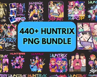 Kpop Demon Hunters Saja Boys PNG Bundle: Anime Clipart, Sublimation Designs (Digital Download)