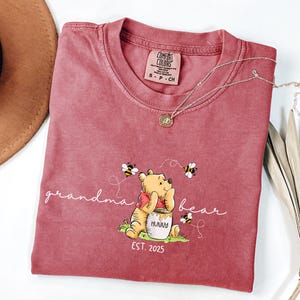 Grandma Bear Comfort Colors Shirt: Winnie the Pooh Nana Tee