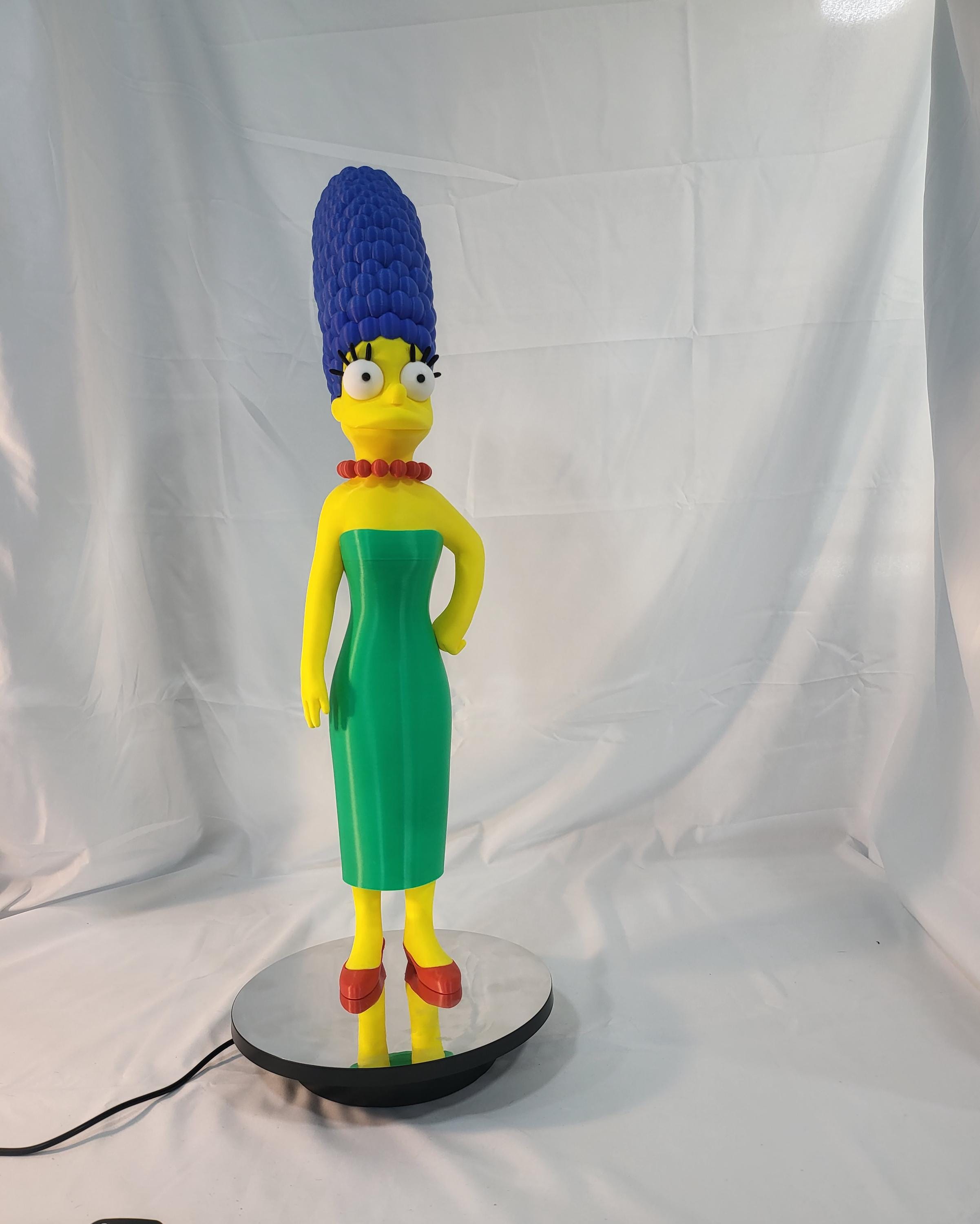 24" Marge Simpson 3D Printed Statue  Full Color Display Figure