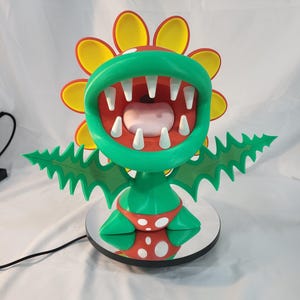 12&quot; Petey Piranha Inspired 3D Printed Figure – Mario Universe Villain Decor