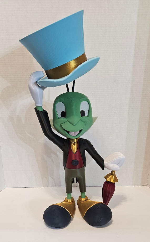 3d Printed Large 19 Inches Tall Jiminy Cricket From Pinocchio