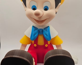Big 19 inch 3d Printed Pinocchio from Disney film fan-art figure