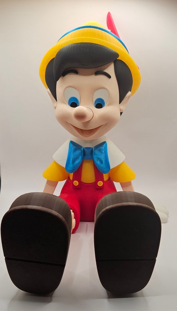 Big 3d Printed Pinocchio From Disney Film Fanart Figure - Etsy