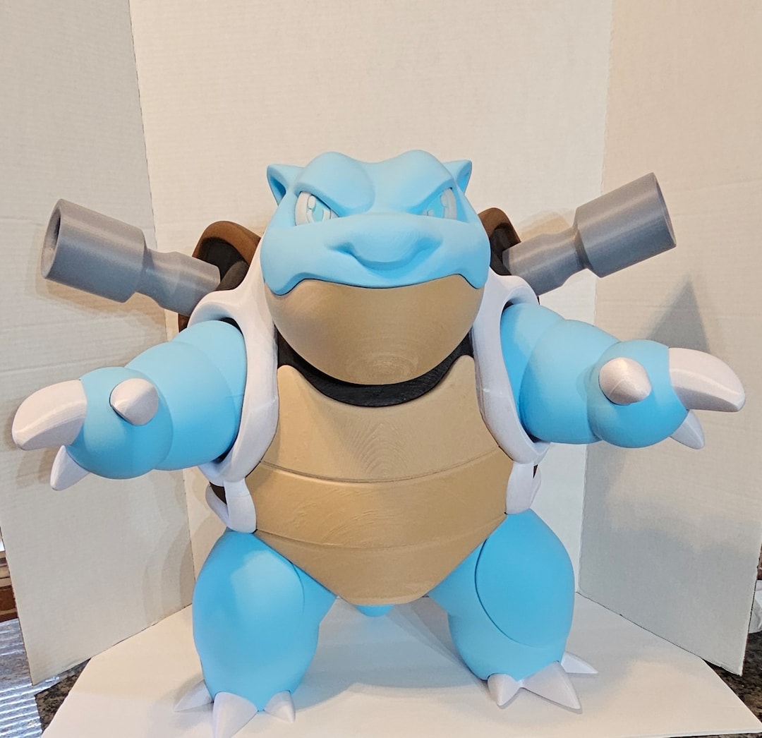 3d Printed Big Massive Foot Tall Blastoise Pokemon Figure Fanart Huge 