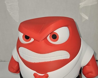 3D Printed Anger Figure: Inside Out Pixar Fan Art Collectible