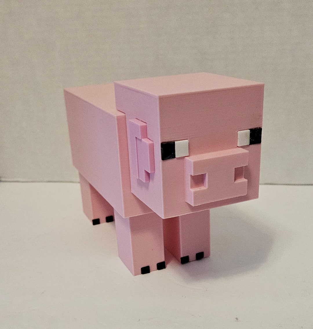 Big 3d Printed Minecraft Piggy Bank - Etsy
